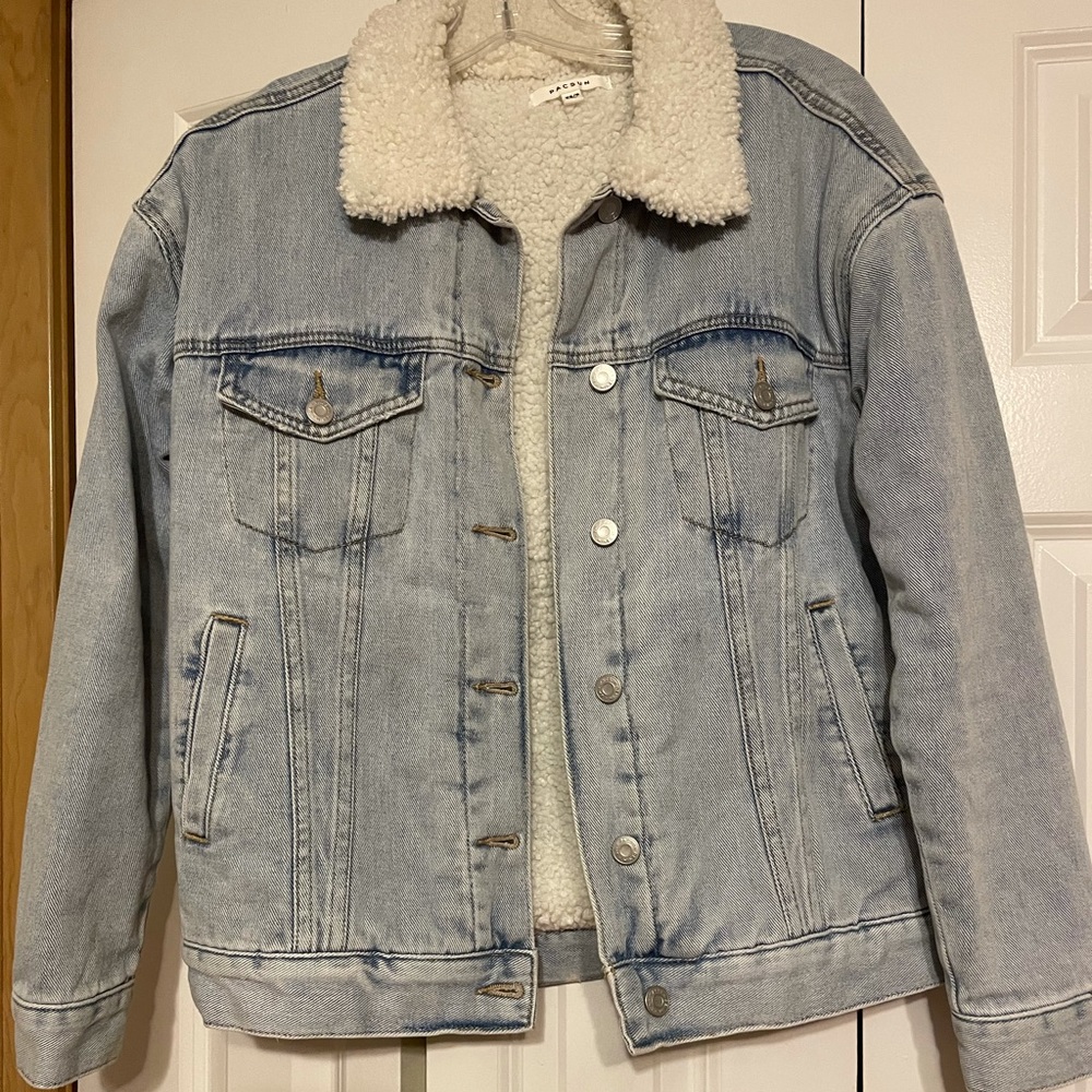 PacSun Sherpa lined denim jacket